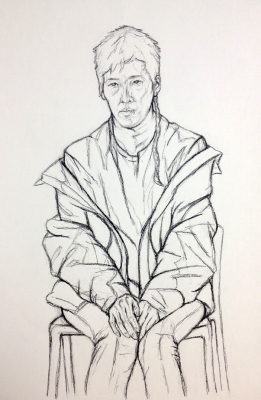 Line Study with Clothes 1